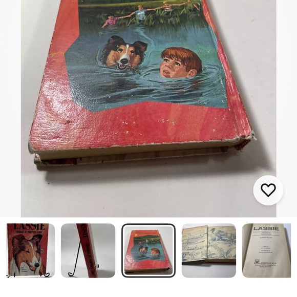 Vintage Lassie Book - Trouble at Panter's Lake paper back - Picture 2 of 6